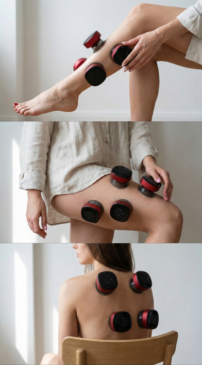 Elektrikli Vakumlu Masaj Cihazı + Masaj Yağı