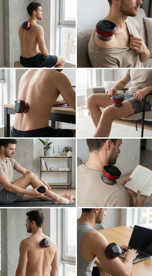 Elektrikli Vakumlu Masaj Cihazı + Masaj Yağı