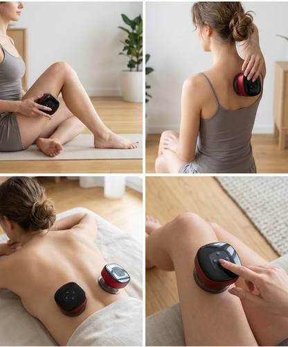 Elektrikli Vakumlu Masaj Cihazı + Masaj Yağı