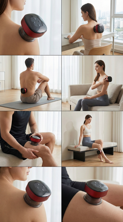 Elektrikli Vakumlu Masaj Cihazı + Masaj Yağı